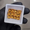 12 Pcs Of Natural Citrine Faceted | Shape: Square | Size: 7-8mm