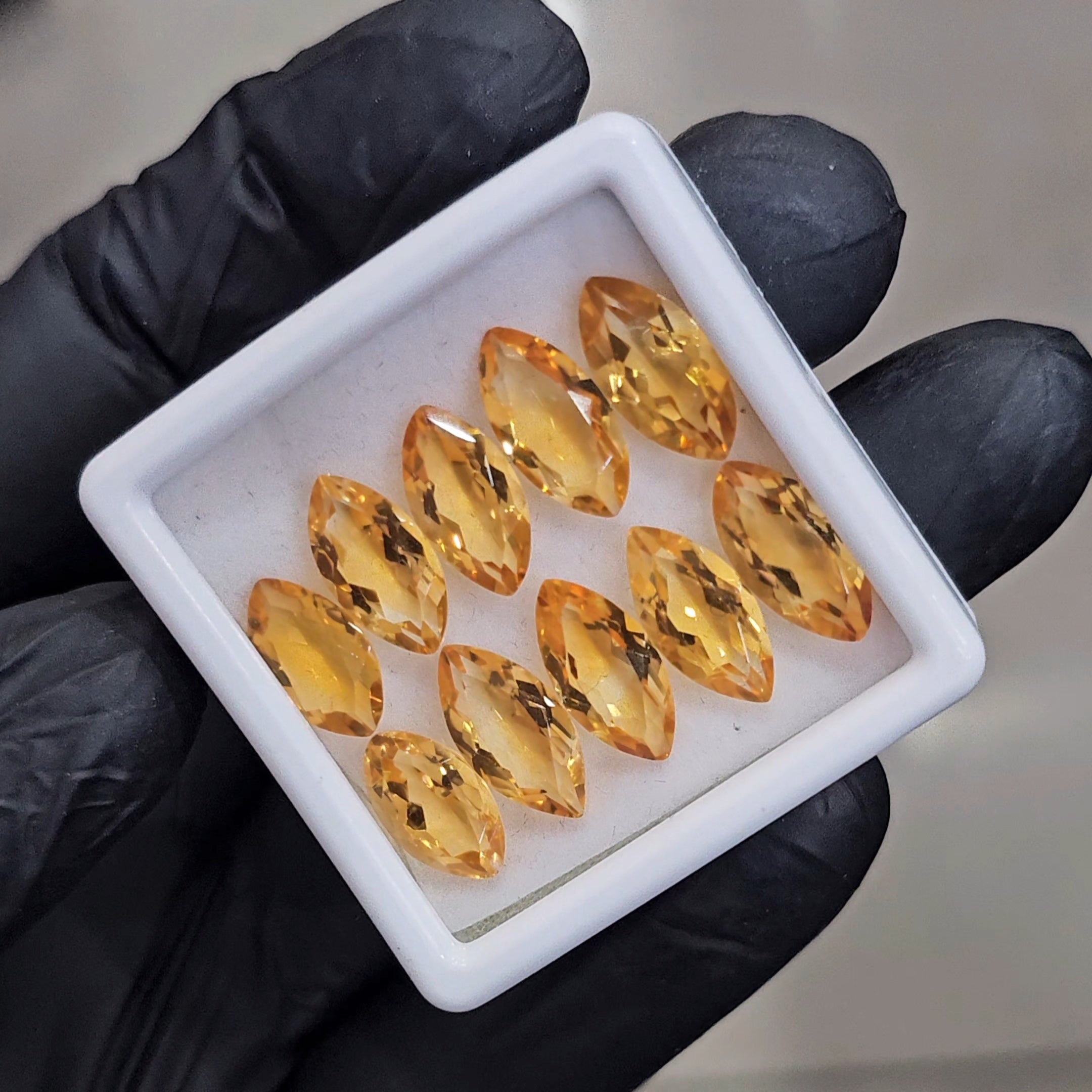 10 Pcs Of Natural Citrine Faceted | Shape: Marquise | Size: 12-14mm