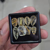8Pcs Natural Golden Rutile Quartz Faceted | Shape: Mix | Size: 11-17mm