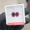 2 Pcs Natural Rhodolite Garnet Faceted | Shape: Oval | Size: 10x8mm - The LabradoriteKing