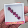 5 Pcs Natural Rhodolite Garnet Faceted | Shape: Round | Size: 7mm - The LabradoriteKing