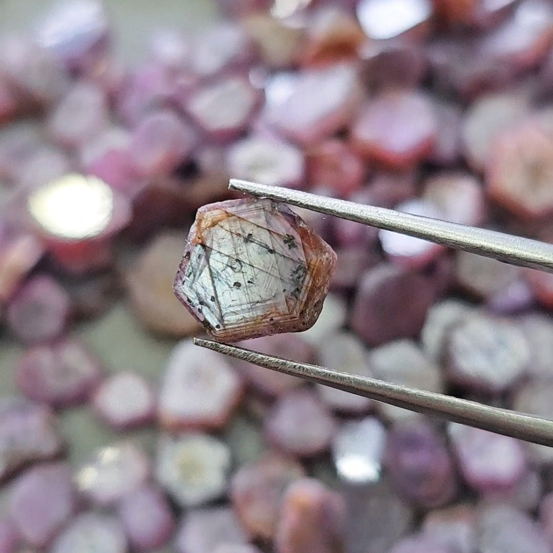 100 Carats ruby slice sheen - The LabradoriteKing
