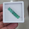 7pcs Of Natural Emerald Faceted | 6x4mm| Rectangle - The LabradoriteKing