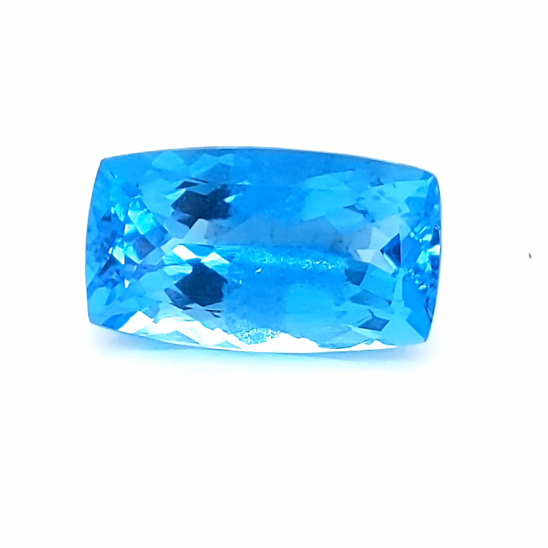 1 Pcs Swiss Blue topaz 16.1 Cts Rectangle Shape  | Finest quality - The LabradoriteKing