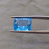1 Pcs Of Natural Blue Topaz Faceted |Rectangle|  Size:16x13mm - The LabradoriteKing