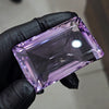 1 Pcs Of Natural Lavender Amethyst From Brazil |Faceted | Rectangle | Size: 54x35mm - The LabradoriteKing