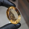 1 Pcs Of Natural African Citrine  Faceted | Oval Shape| Size: 35X26mm - The LabradoriteKing