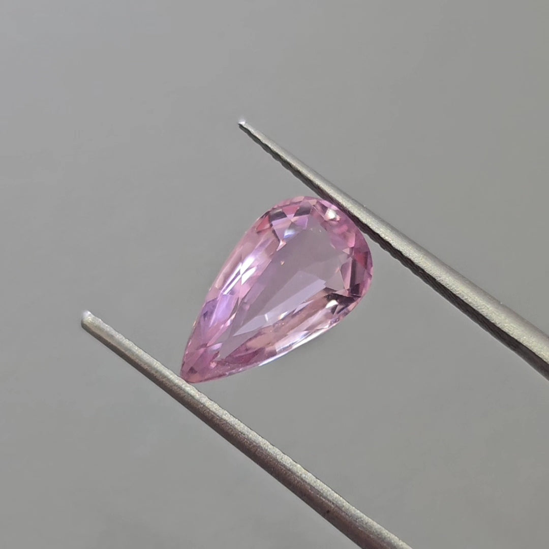 1 Pcs Of Natural Kunzite Faceted | Pear | Size:13x8mm - The LabradoriteKing