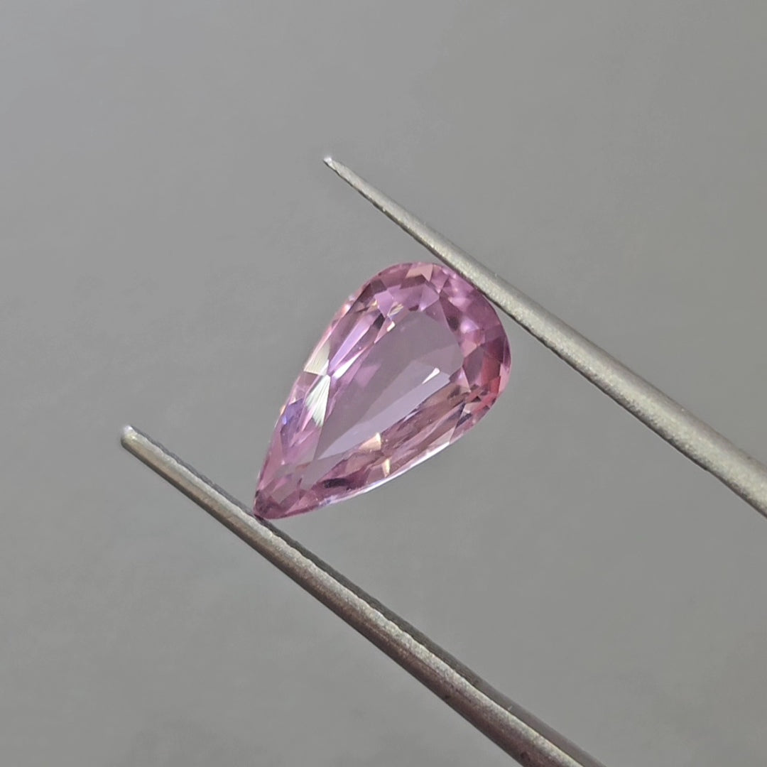 1 Pcs Of Natural Kunzite Faceted | Pear | Size:13x8mm - The LabradoriteKing