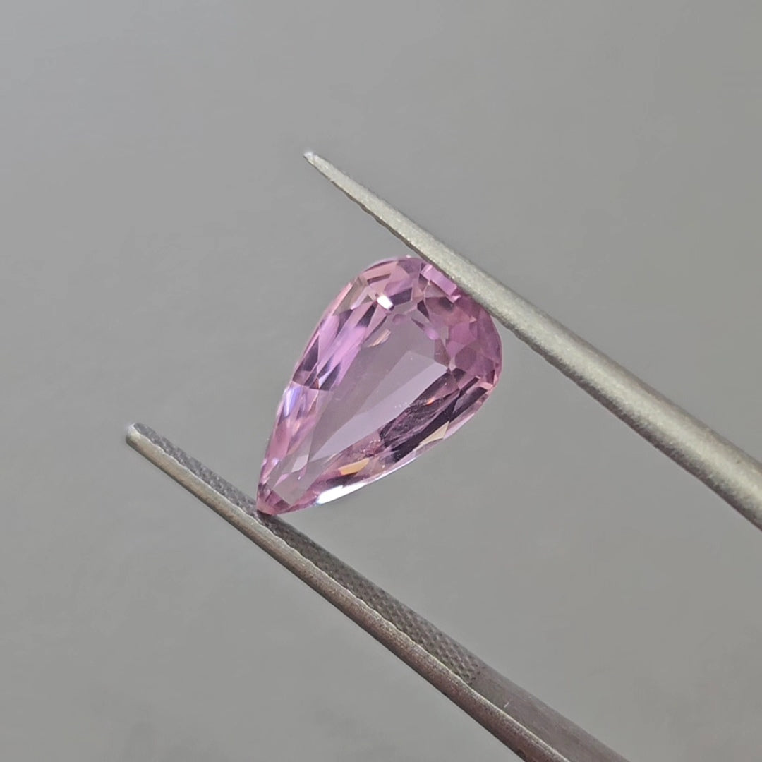 1 Pcs Of Natural Kunzite Faceted | Pear | Size:13x8mm - The LabradoriteKing