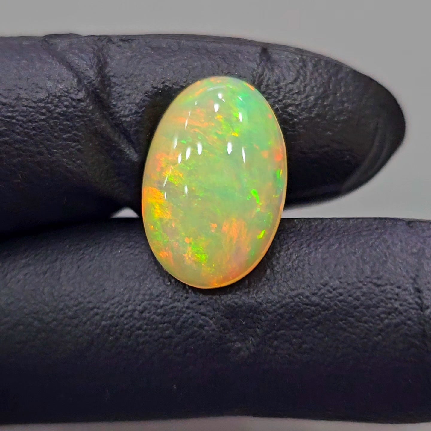 1 Pcs Of Natural Ethiopian Yellow Opal Oval Shape  |WT: 6.5 Cts|Size:18x12mm - The LabradoriteKing