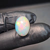 1 Pcs Of Natural Ethiopian White Opal Oval Shape  |WT: 6.8 Cts|Size:16x12mm - The LabradoriteKing