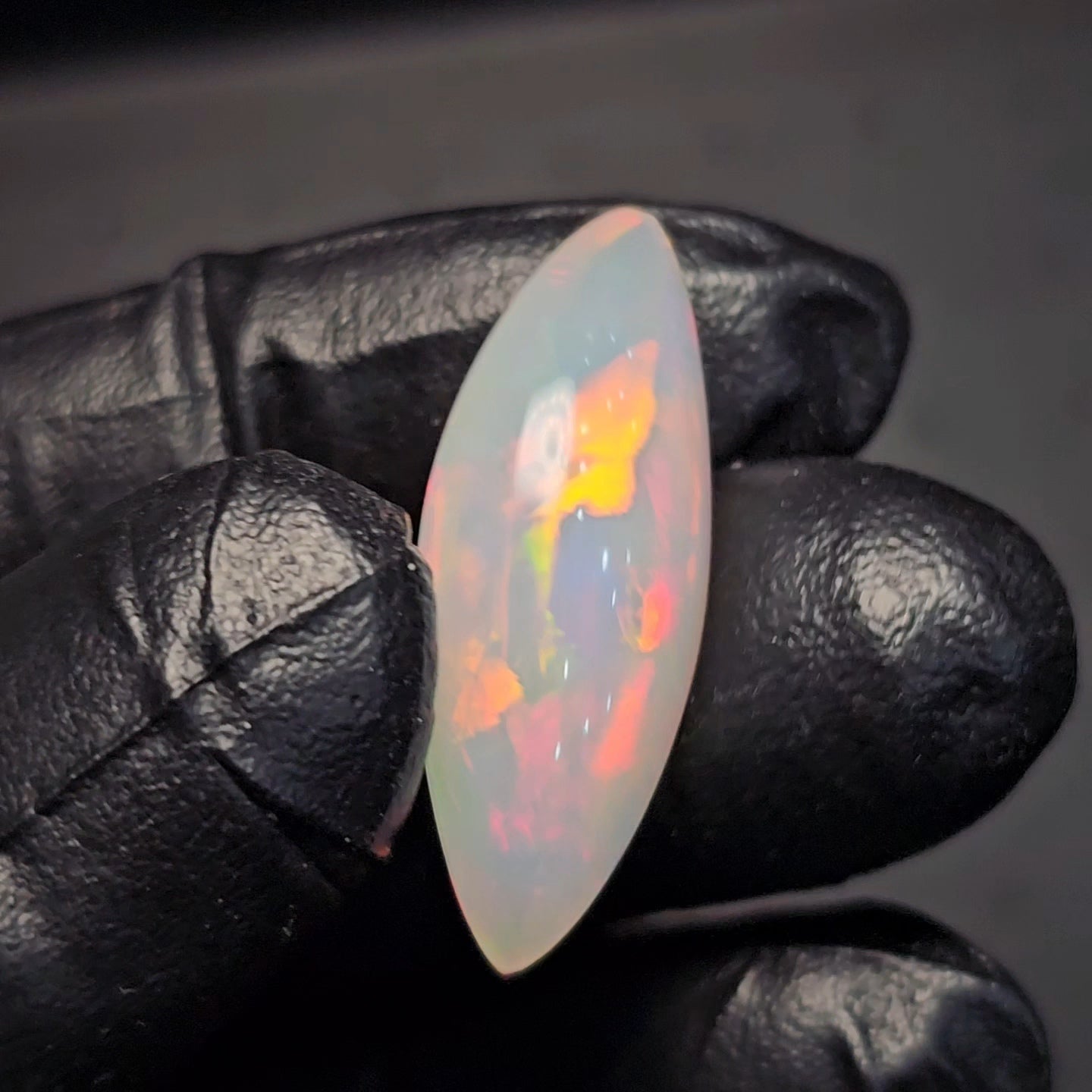 1 Pcs Of Natural Ethiopian White Opal Marquise Shape  |WT: 16.6Cts|Size:31x13mm - The LabradoriteKing