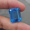 1 Pcs Of Natural Blue  London Topaz Faceted | Rectangle |  Size:20x16mm - The LabradoriteKing