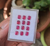 12 Pcs Of Natural Ruby Faceted Gemstone | Shape: Rectangle Size:7x5mm - The LabradoriteKing