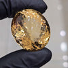 Natural Big Size Citrine Checkerboard Cut | Oval Shape | Size: 30x26mm - The LabradoriteKing