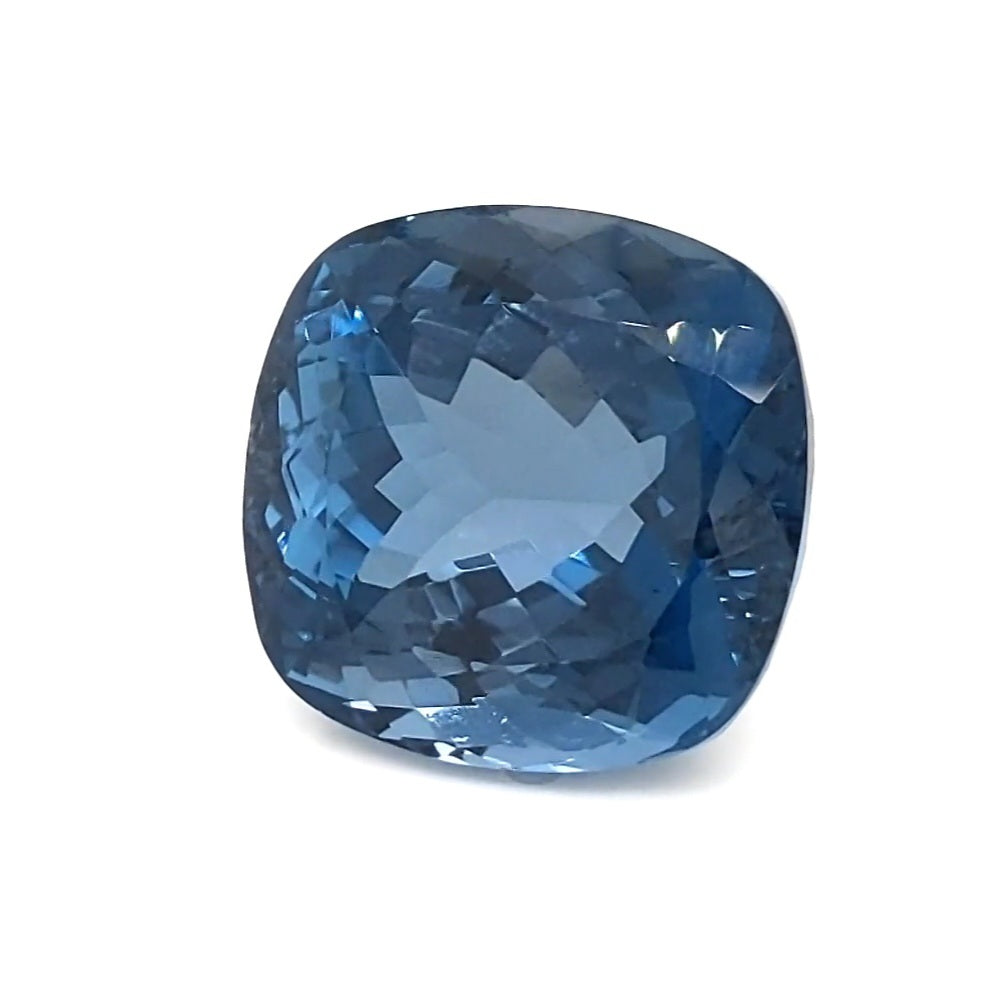 Natural London Blue Topaz Faceted | Square | Size: 19mm