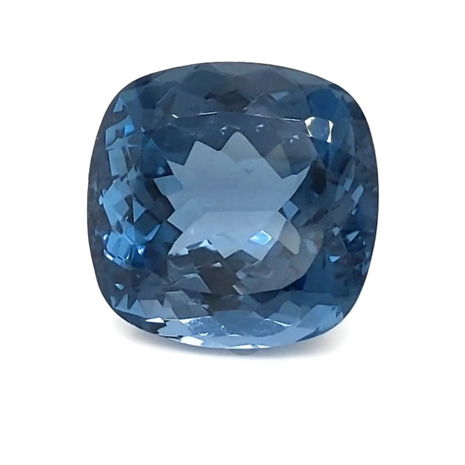 Natural London Blue Topaz Faceted | Square | Size: 19mm