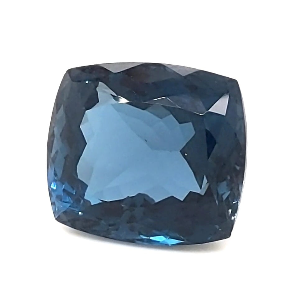 Natural London Blue Topaz Faceted | Rectangle | Size: 17x15mm - The LabradoriteKing