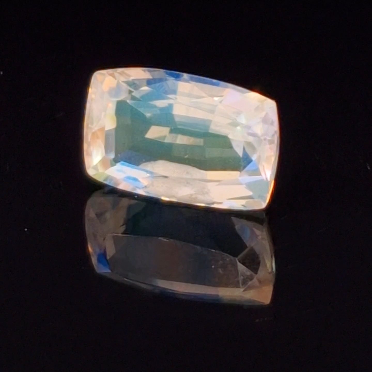 Natural Madagascar Moonstones Faceted | Shape: Rectangle | Size: 11x7mm | Top quality - The LabradoriteKing