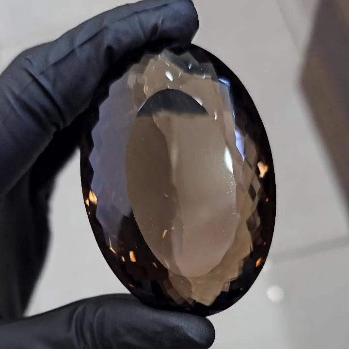 1 Random pick Natural Big Size Jumbos Smoky Quartz Faceted | 500 Carats