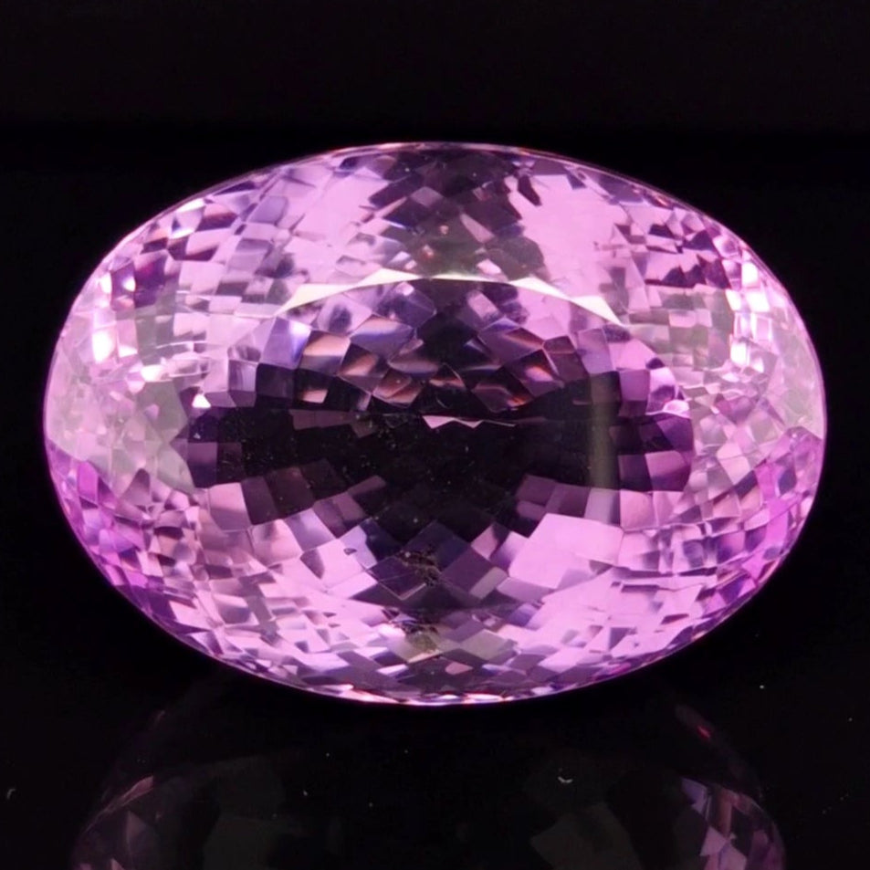 Natural Deep Color Amethyst  Faceted | Oval | Size: 34x25MM