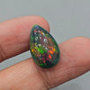 Natural Ethiopian Black Smoked Opal Cabochon | Pear | Size: 21x12mm | 6.8 Cts