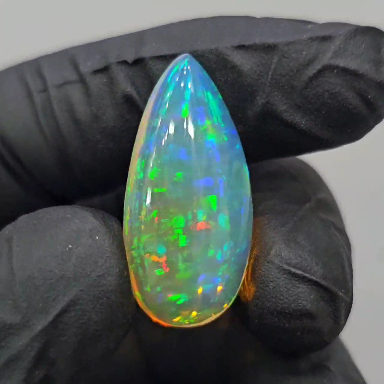 1 Pcs Of Natural Ethiopian Opal Cabochon | Pear | Size: 28x14mm