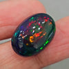 Natural Ethiopian Black Smoked Opal Cabochon | Oval| Size: 21x15mm