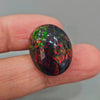 Natural Ethiopian Black Smoked Opal Cabochon | Oval| Size: 23x18mm