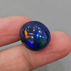 Natural Ethiopian Black Smoked Opal Cabochon | Oval| Size: 20x17mm | 17.9 Cts