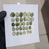 1 Card Of Natural Green Tourmaline Cabochon  | Size 13-8mm