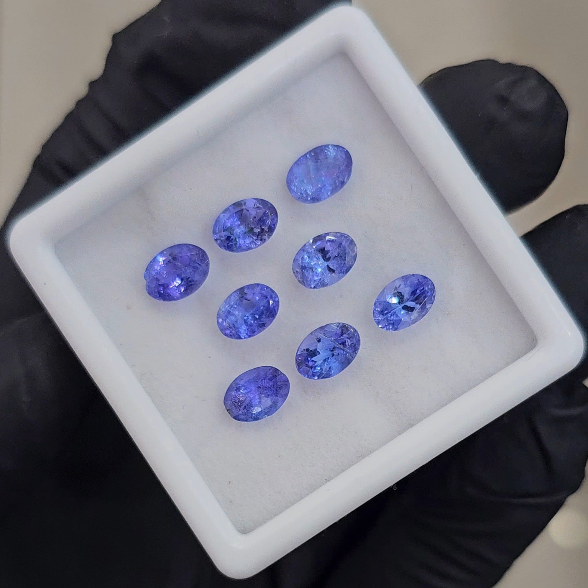 8 Pcs Natural Tanzanite Faceted | Shape: Oval| Size: 7x5mm