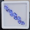 9 Pcs Natural Tanzanite AAA+ Faceted | Shape: Trillion| Size: 6mm
