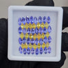 53 Pcs Natural Tanzanite & Yellow Sapphire AAA+ Faceted | Shape: Marquise| Size: 6-5mm