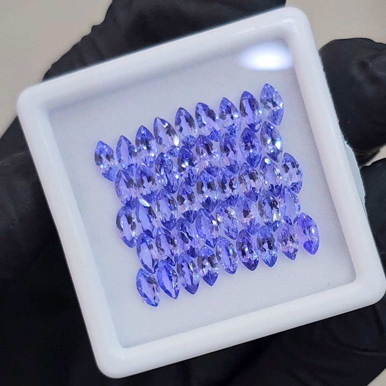 43 Pcs Natural Tanzanite AAA+ Faceted | Shape: Marquise| Size: 6x3mm