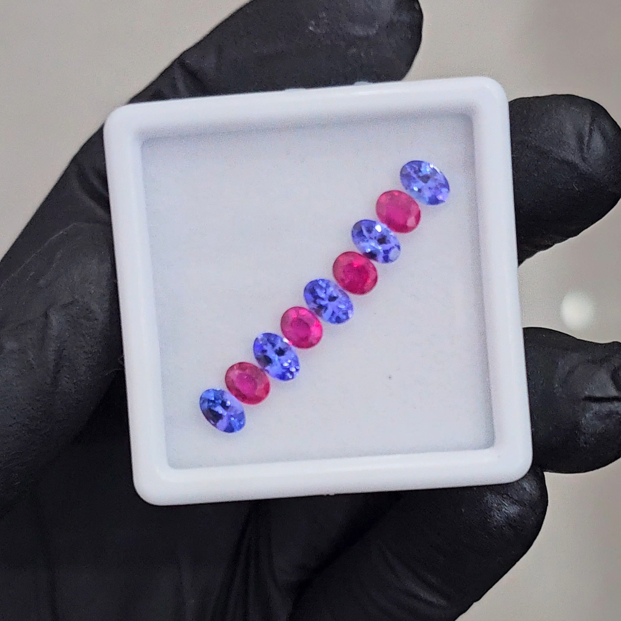9 Pcs Natural Tanzanite AAA+ Top Quality Faceted | Shape: Oval| Size: 5-6mm