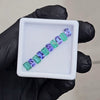 10 Pcs Natural Emerald & Tanzanite AAA+ Faceted | Shape: Rectangle | Size: 6x4mm