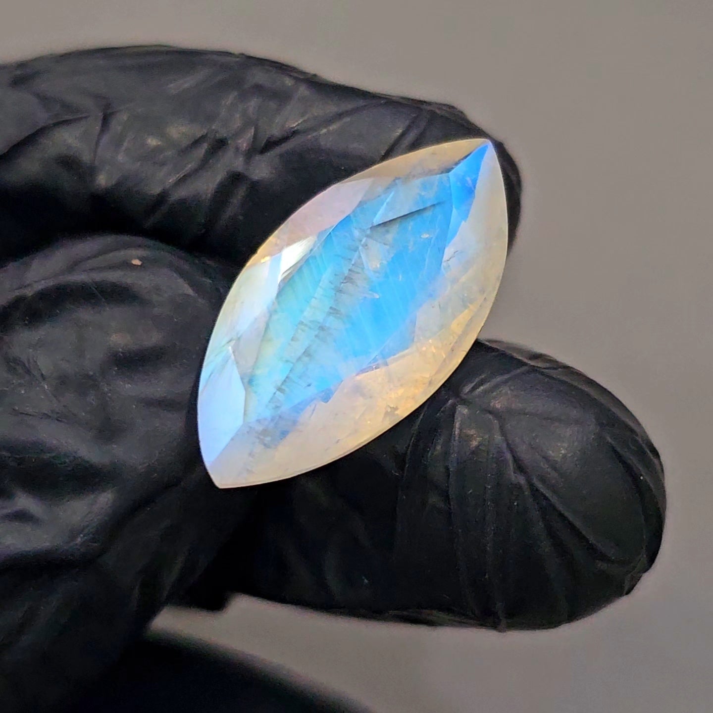 Natural Rainbow Moonstone from India Faceted | Marquise | 11x23mm