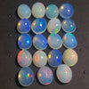 19 pcs Natural Multi Fire Opal Ethiopian | Shape: Oval| Size:10x8mm