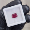 Natural Ruby Faceted  | Rectangle | 9x7mm
