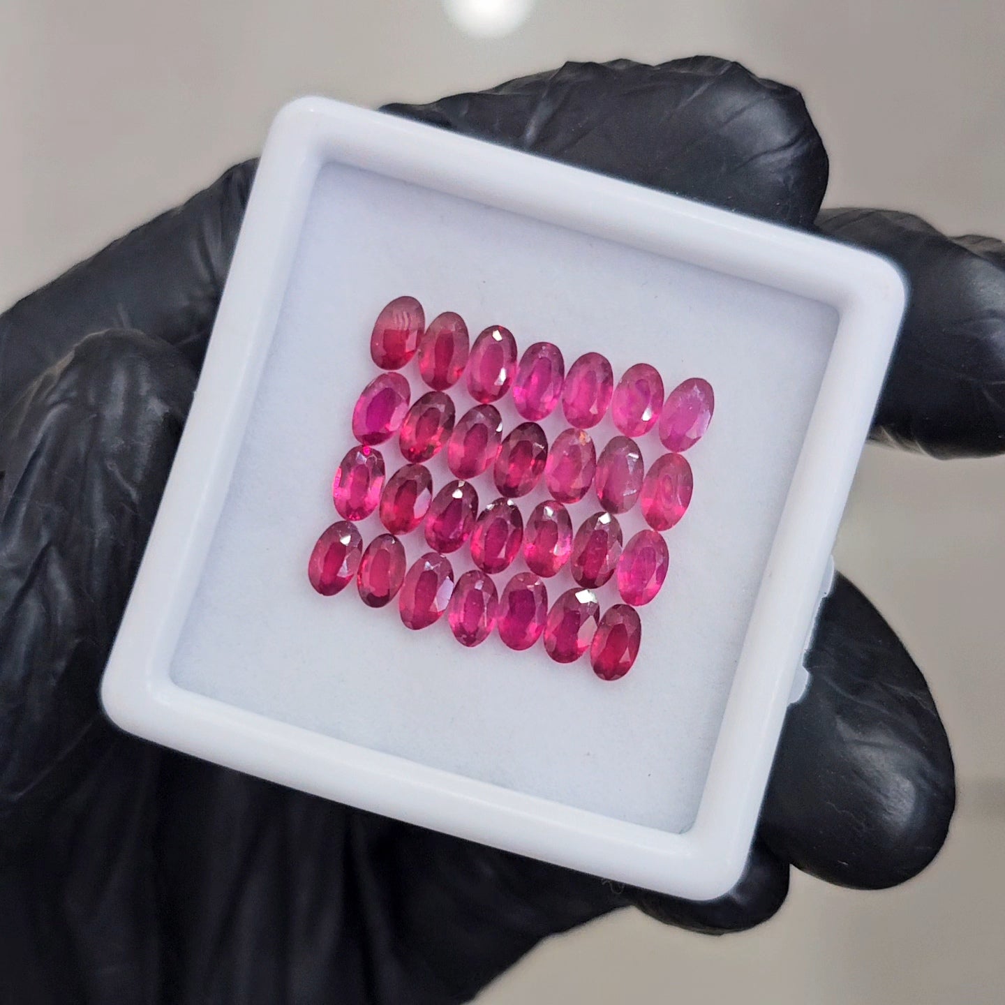 28 Pcs Natural Ruby Faceted  | Oval | 5x3mm