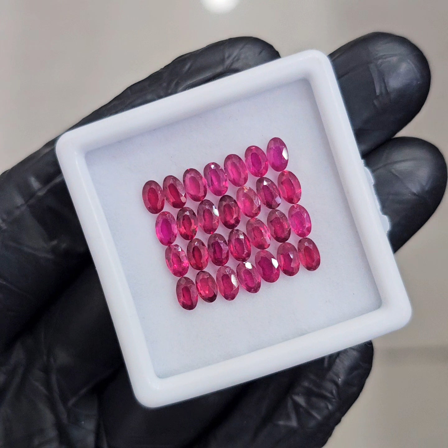 28 Pcs Natural Ruby Faceted  | Oval | 5x3mm