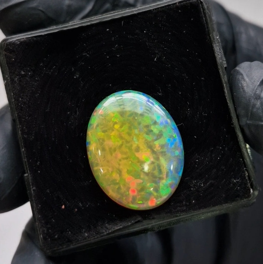 Natural Ethiopian Opal Cabochon | Oval | Size: 22x17mm