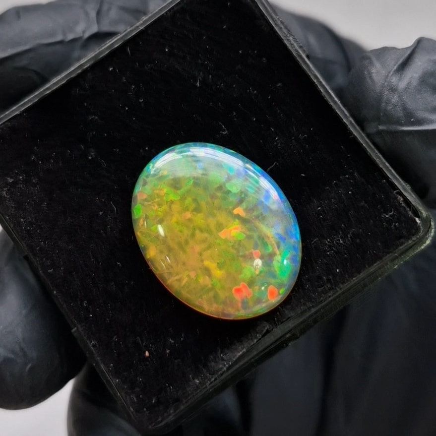 Natural Ethiopian Opal Cabochon | Oval | Size: 22x17mm