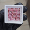 64 Pcs of Pink pink Natural Tourmaline Faceted  | Round | Size: 3mm - The LabradoriteKing