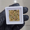 72 Pcs of Natural Green Tourmaline Faceted  | Round | Size: 3mm