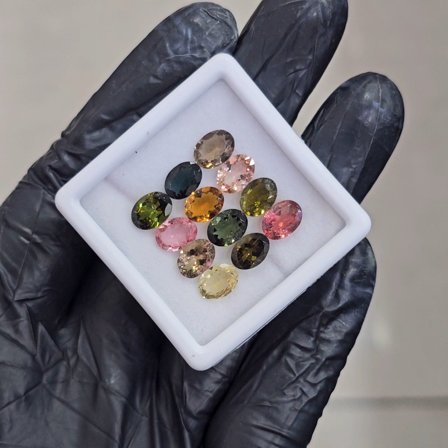 12 Pcs of Natural Tourmaline Faceted  | Oval | Size: 8x6mm