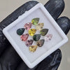 12 Pcs of Natural Tourmaline Faceted  | Pear | Size: 8x6mm