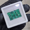 16 Pcs of Natural Emerald Faceted  | Rectangle | Size: 5-6mm